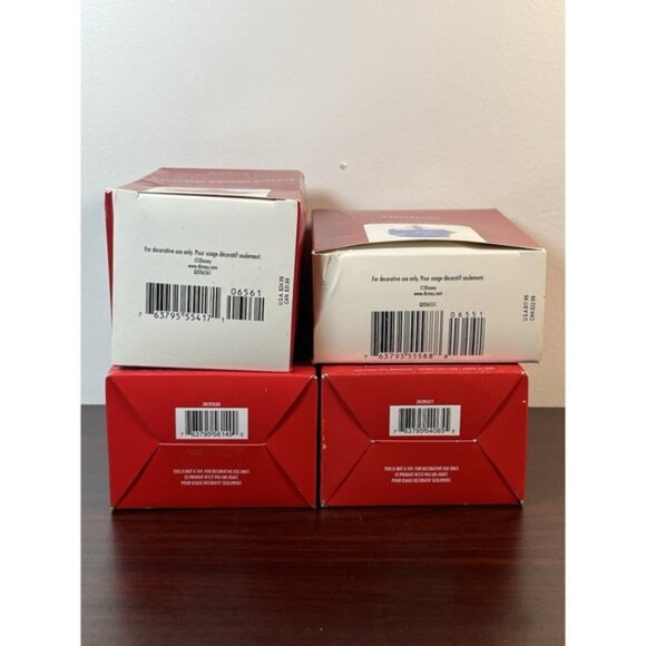 Set Of 4 Hallmark 2020 2 Cinderella & 2 Belle Disney Princess Ornaments LIKE NEW - Picture 11 of 11